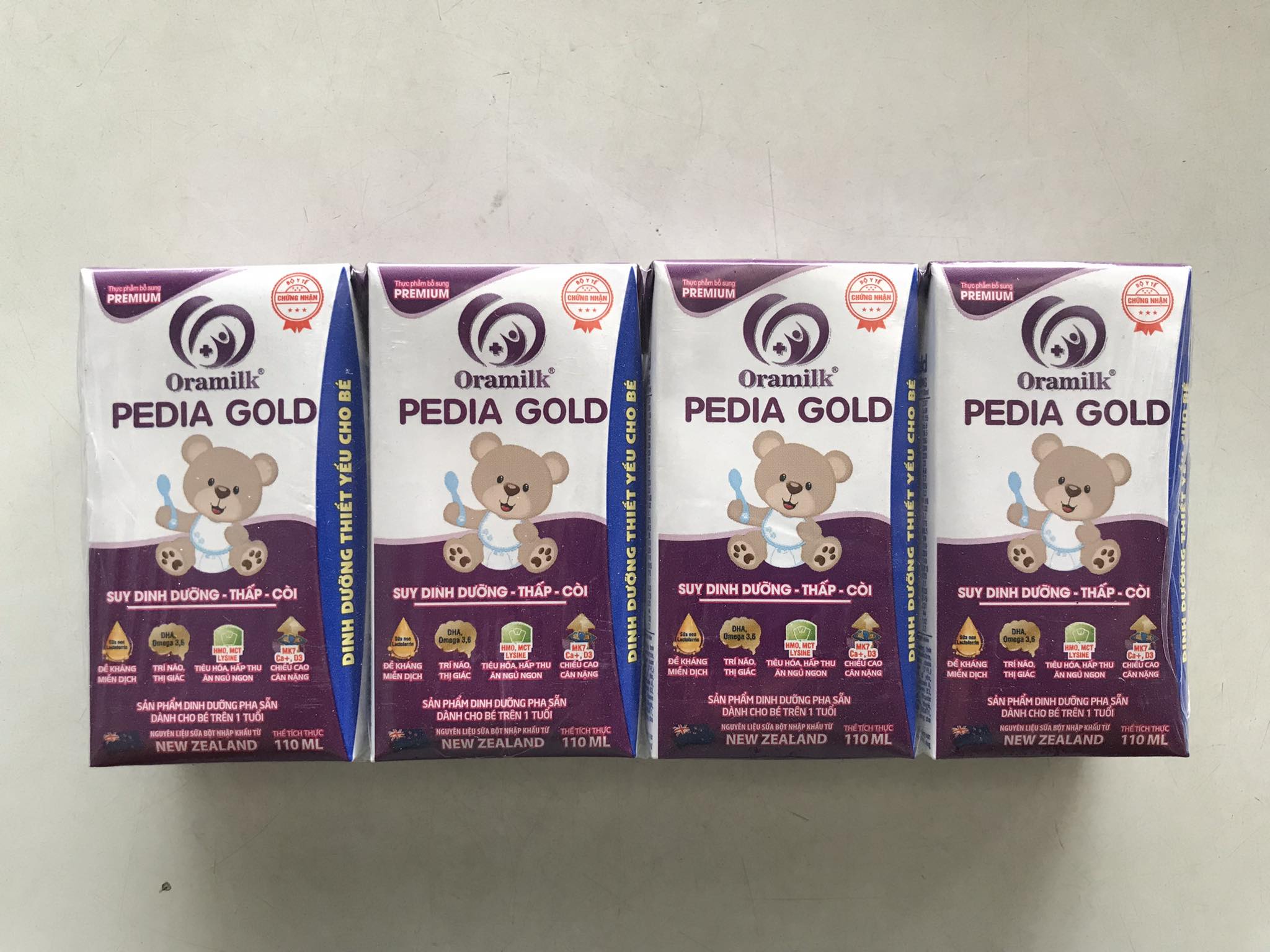 Hình ảnh Lốc 4 hộp sữa công thức pha sẵn dành cho bé Suy dinh dưỡng - thấp - còi loại 110ml
