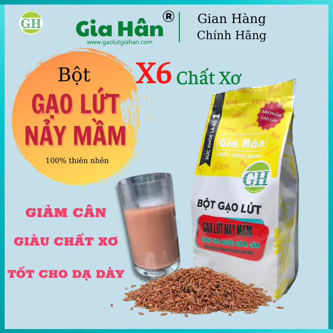 BỘT GẠO LỨT NẨY MẦM [500G] [ GIẢM CÂN - NHIỀU CHẤT XƠ ] GIAHAN FOOD .