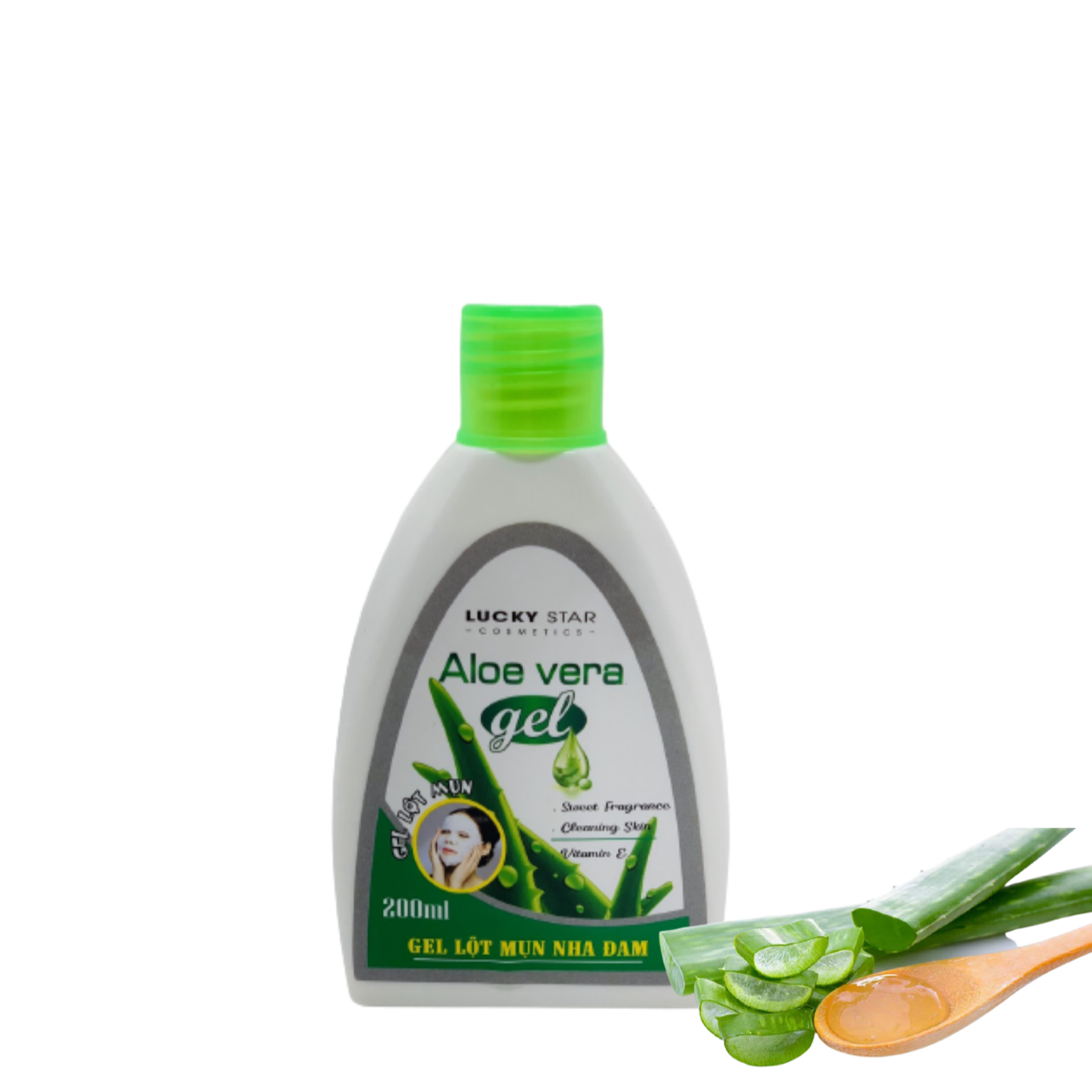 Gel Lột Mụn Nha đam Aloe Vera Juory Lucky Star - Chai 200ml