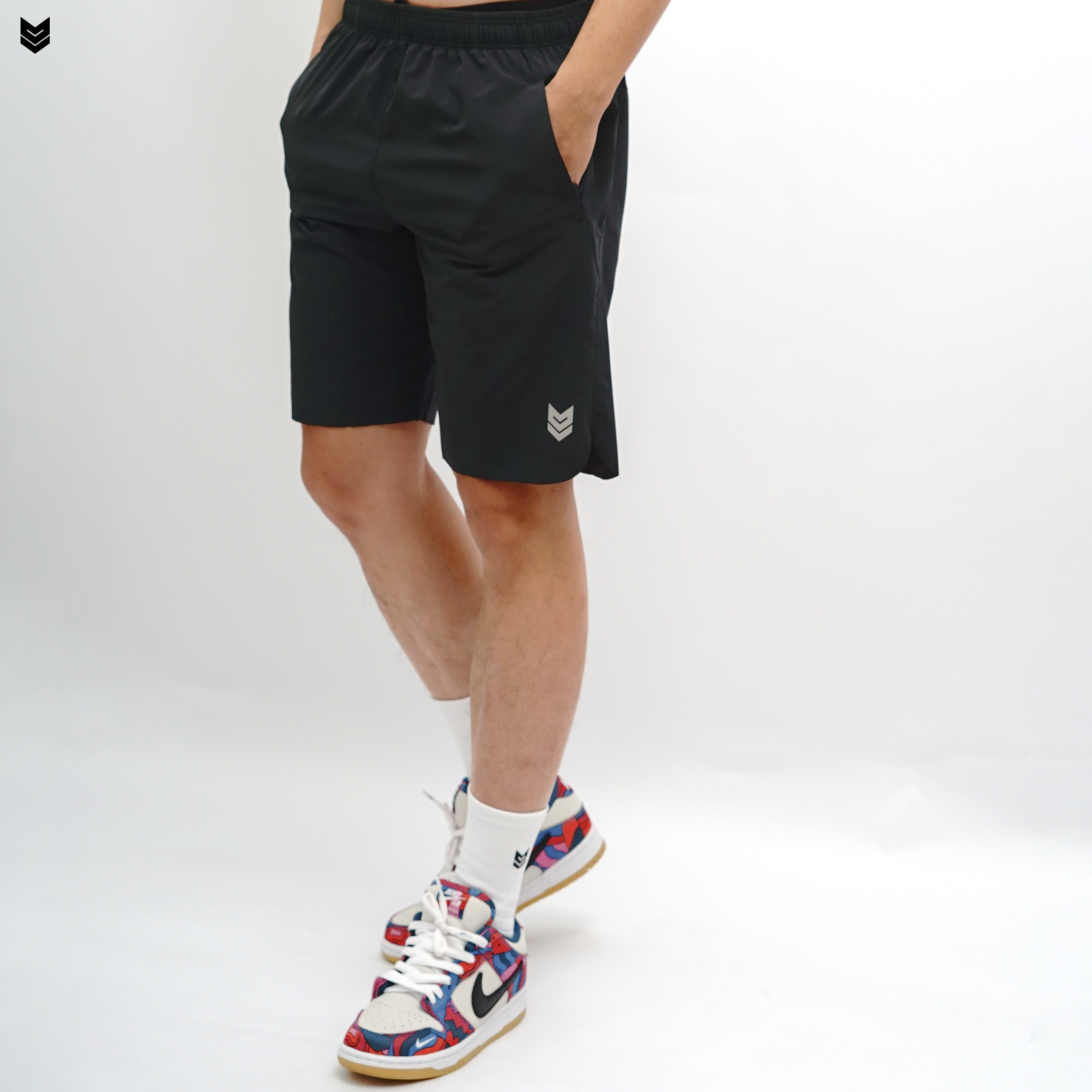 Quần thể thao nam Laser Short có túi khóa Nhanh khô thoáng mát Tập Gym chơi Bóng Rổ Bóng Đá Tennis Chạy Bộ