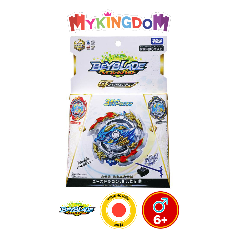 Đồ Chơi BEYBLADE Con Quay B-133 Dx Starter Ace Dragon.St.Ch 123798