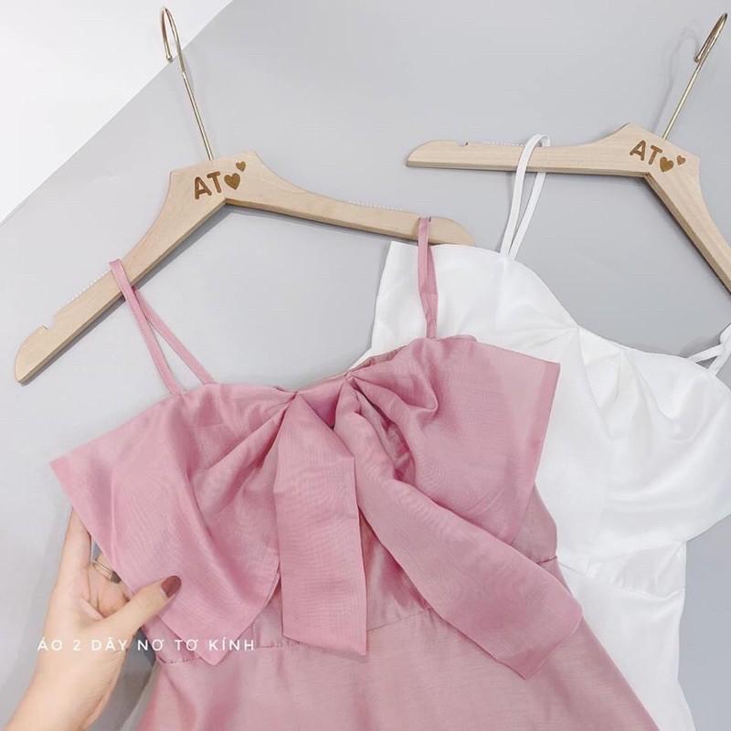 Áo 2 dây chất Tơ Kính 2lớp