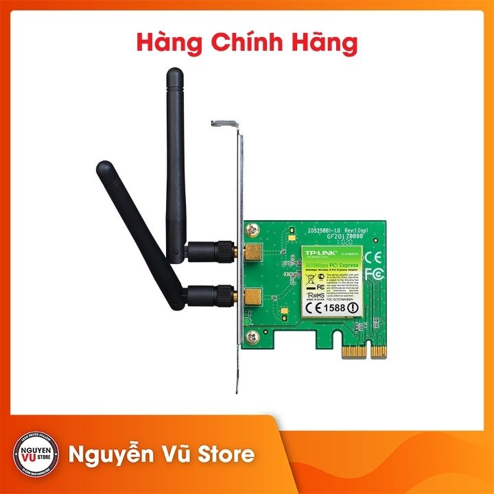 Bộ Chuyển Đổi Không Dây TP-Link TL-WN881ND PCI Express Chuẩn N 300Mbps - Hàng Chính Hãng