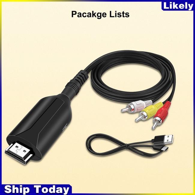 Bộ Chuyển Đổi Hdmi Sang Rca Av Hd Video Cho Hdtv Vhs Vcr Dvd