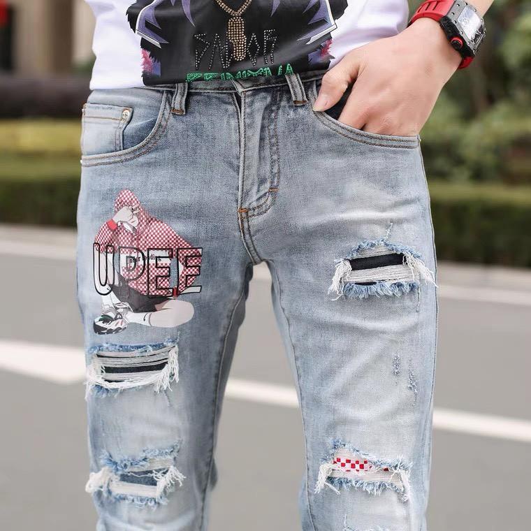 Quần Jean Nam, Quần Bò Nam Cao Cấp Co Giãn Mẫu Mới 2021 Ms017
