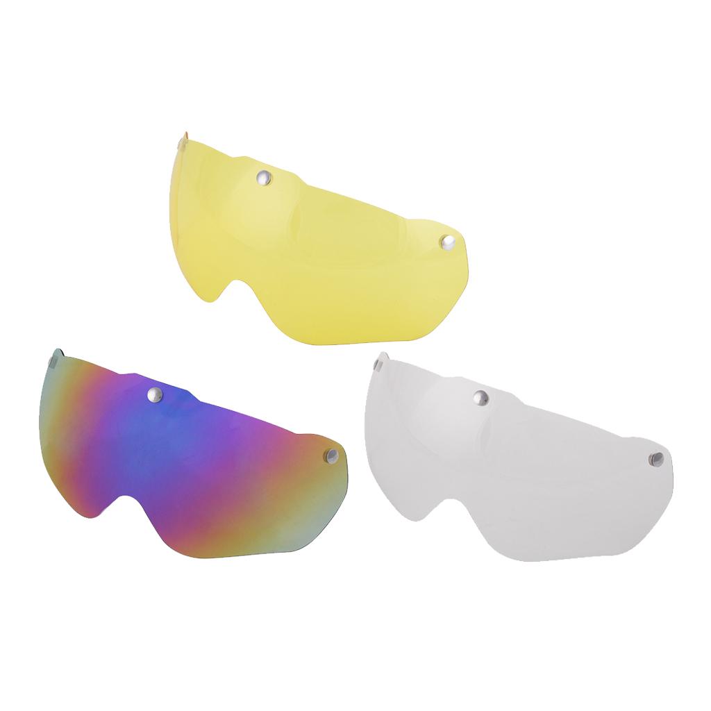 3x Goggle Replacement Lens Bike Cycling Helmet Sun UV Block Resin Lens