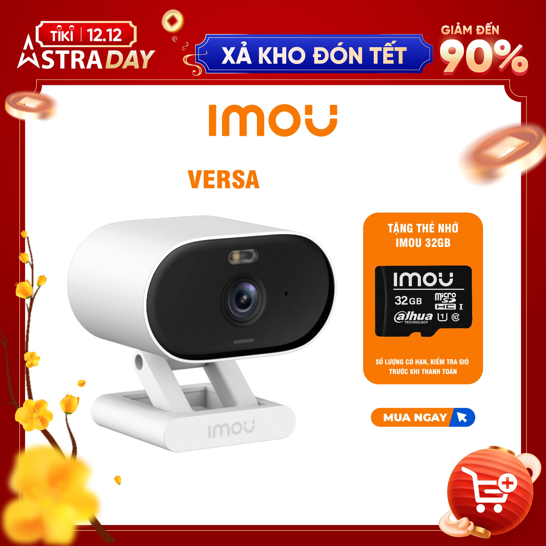 Camera Imou Wifi Versa trong nhà và ngoài trời I Đàm thoại I Phát hiện chuyển động I Màu ban đêm I Hàng chính hãng