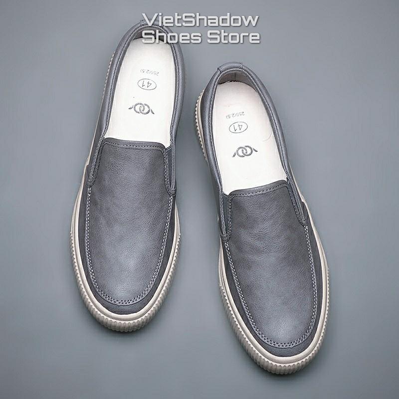 Giày lười nam slip on thương hiệu BAODA - Chất liệu da PU đế cao su 3 màu tuyệt đẹp - Mã SP 21318