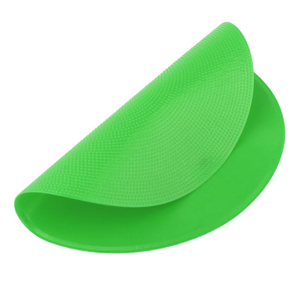 10PCS Classroom Sitting Carpet Basketball Landmark Spot Marker Green&Blue