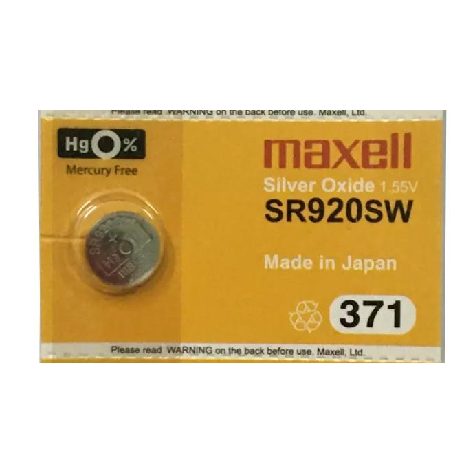 Pin chính hãng Maxell 371 SR920SW dành cho đồng hồ, thiết bị điện tử - 10 Viên