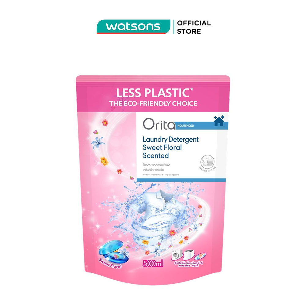 Nước Giặt Orita Hương Hoa Ngọt Ngào Laundry Detergent Sweet Floral 500ml