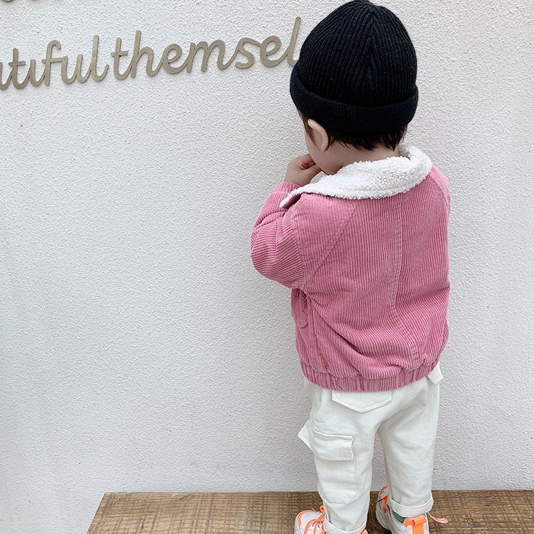 Hình ảnh Áo khoác nhung lót lông trẻ em, chất dày dặn, mềm ấm, phong cách Hàn siêu đẹp, có màu cho cả bé trai và gái | MP18