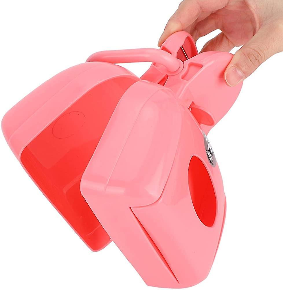 Thú cưng Pooper Scooper, Công cụ làm sạch chất thải chó Pink Dog với hộp lưu trữ quà tặng