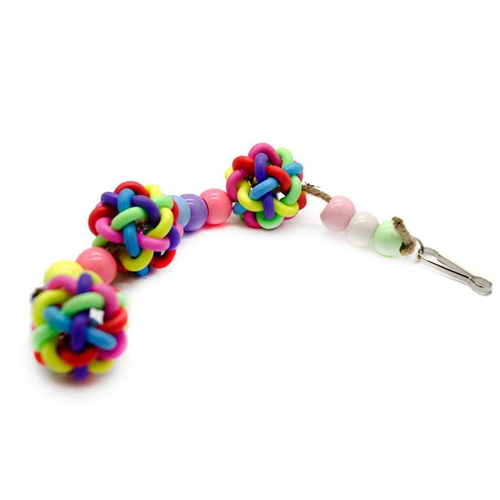 Bird Parrot Toy Hanging Bell Pet Birdcage Hammock Swing