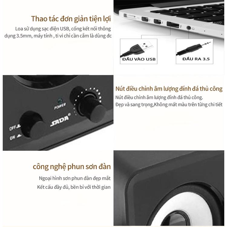 Bộ 3 Loa Vi Tính PC Cao Cấp 2.1 - Loa vi tính Âm Bass Echo Hay - Nhỏ Gọn-Bass Cực Mạnh Giao hàng nhanh