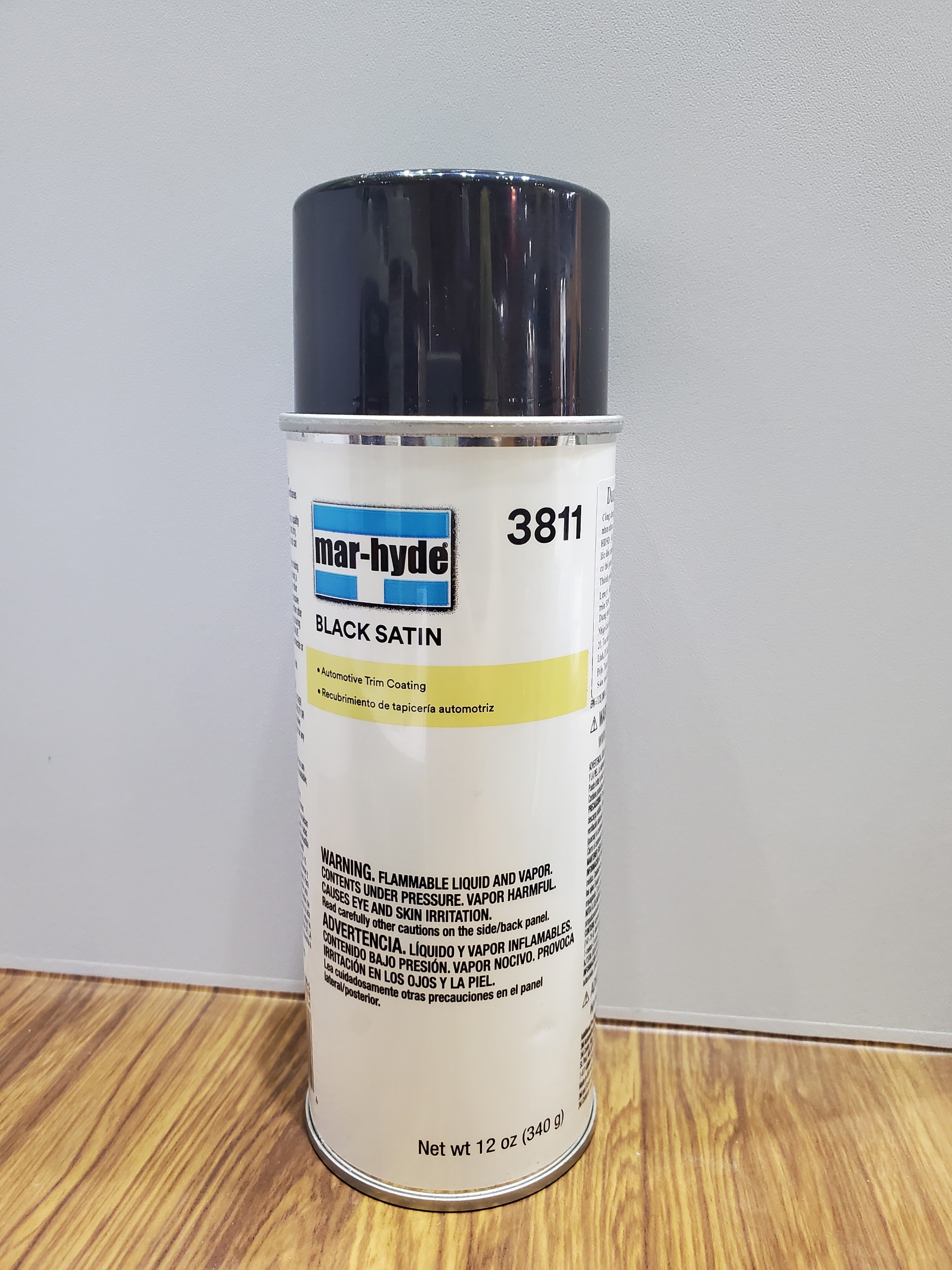Phục hồi làm mới nhựa, kim loại màu đen 3M 3811 Mar-Hyde Black Satin dạng bình xịt -354ml