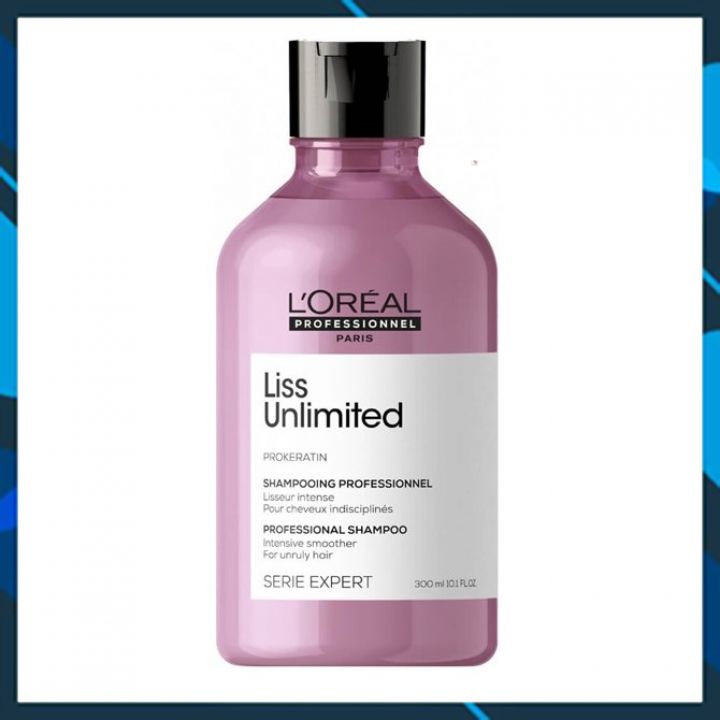 DẦU GỘI L'OREAL SERIE EXPERT LISS UNLIMITED PROFESSIONAL SHAMPOO SUÔN MƯỢT GIẢM XƠ RỐI 300ML NEW (CHAI BÉ)