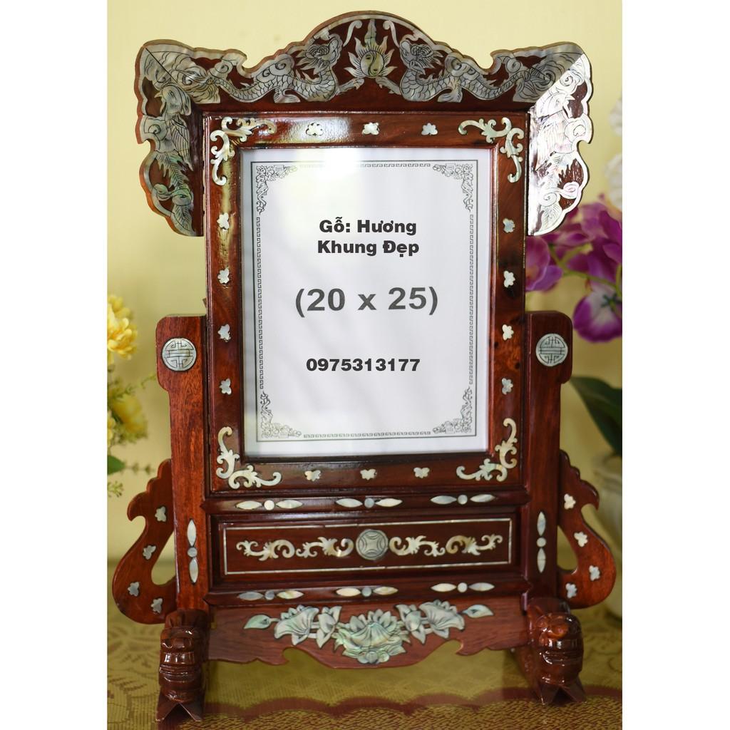 KHUNG THỜ GỖ HƯƠNG 20 X25