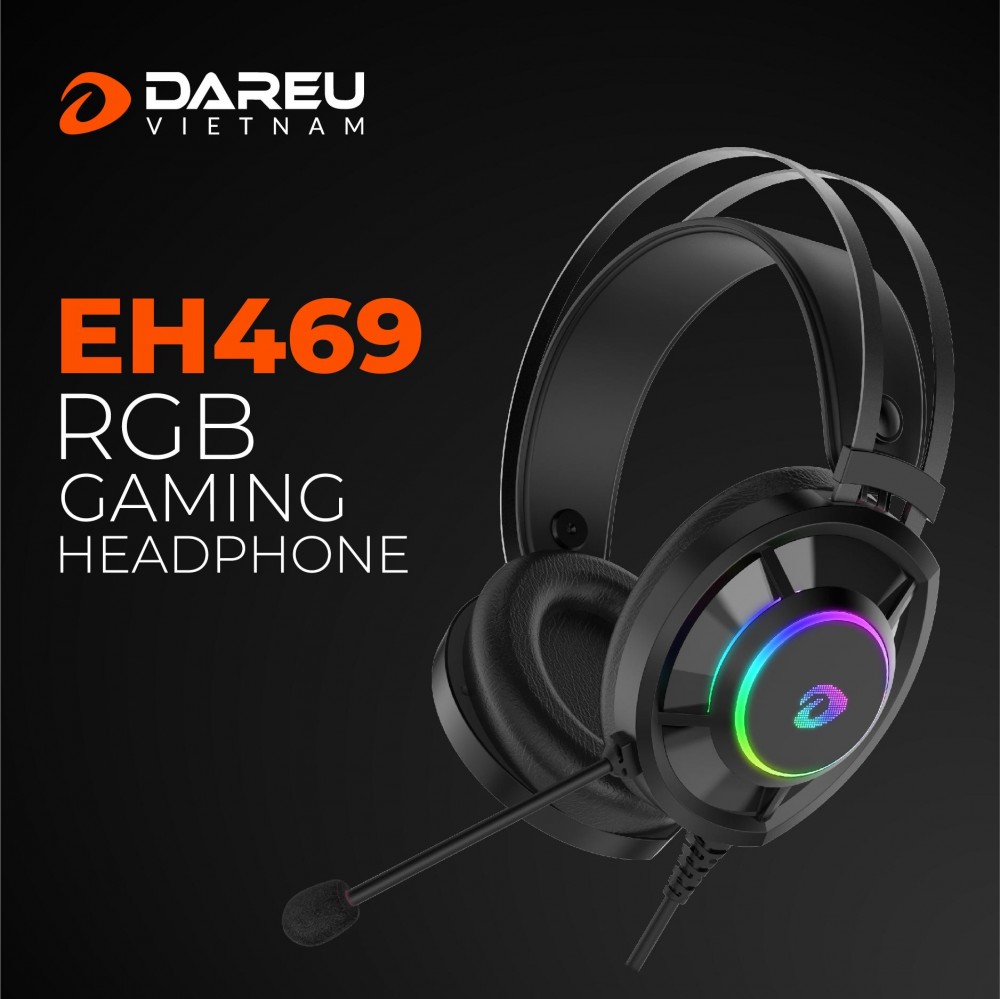 Tai nghe Gaming Dareu EH469 7.1 RGB Led - Hàng chính hãng ( BH 1 năm)