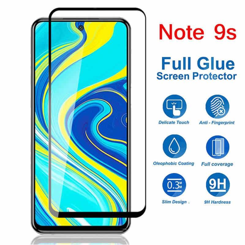 Kính Cường Lực Xiaomi Redmi Note 9S 9D Full Keo Full Màn - Miếng Dán Màn HÌnh Cao Cấp - Màu Đen