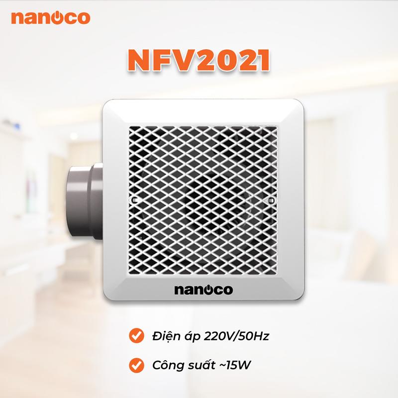 Quạt hút trần Nanoco NFV2021  - Hàng chính hãng