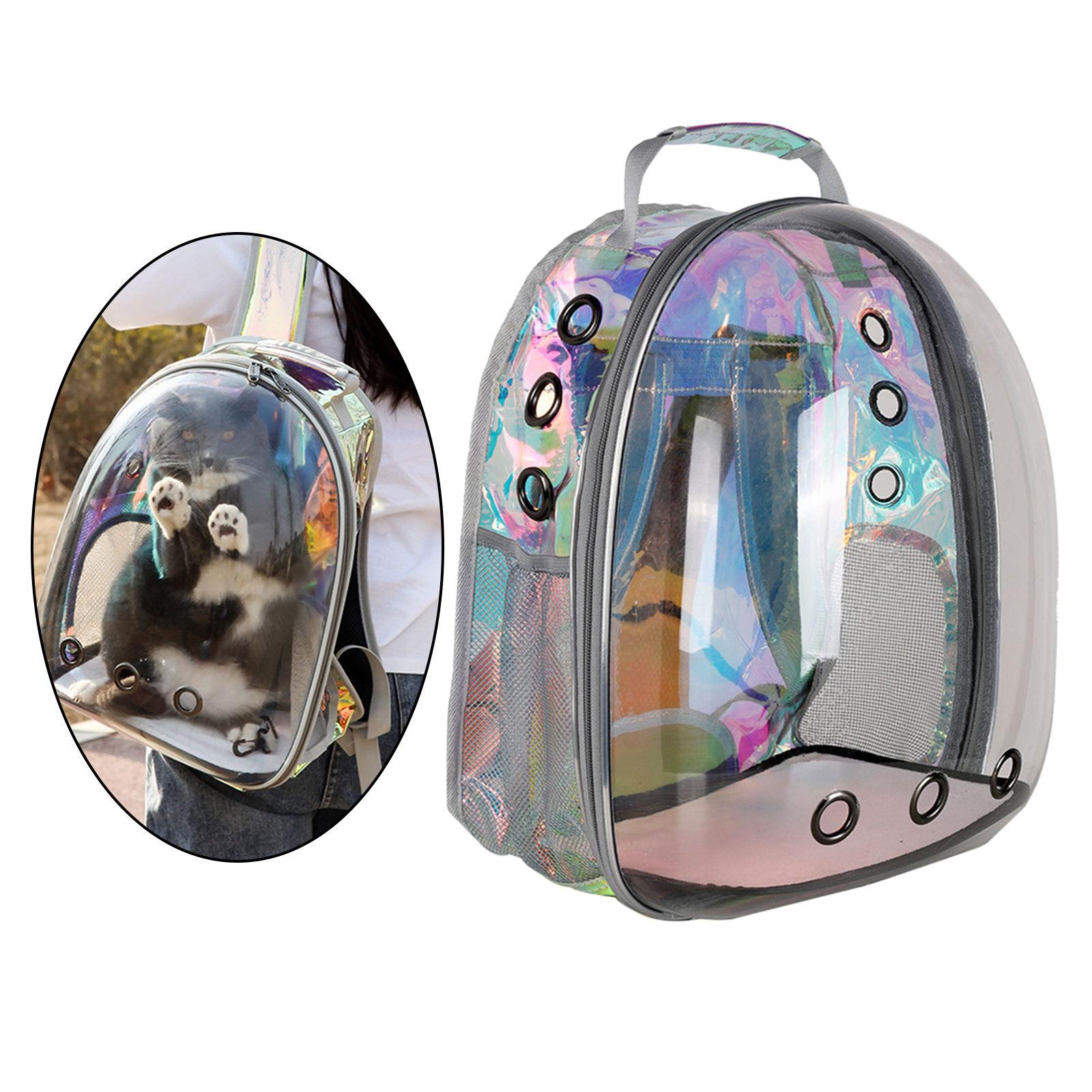 Waterproof Cat Dog Carrier Breathable Bubble Capsule Travel Shoulder Bag