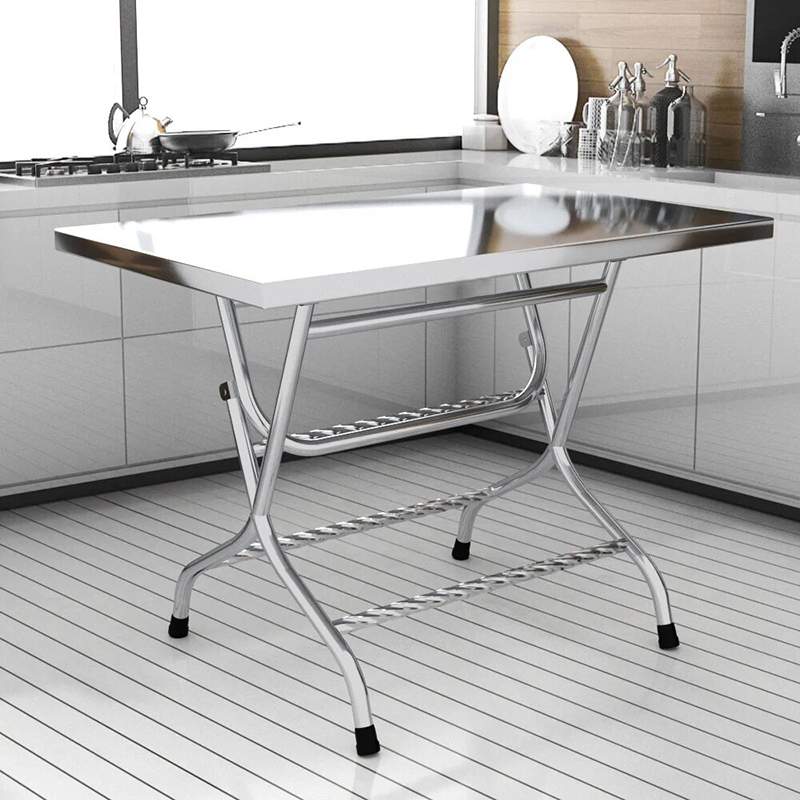 Bàn inox WIN chữ nhật phi 32 70 x 120cm