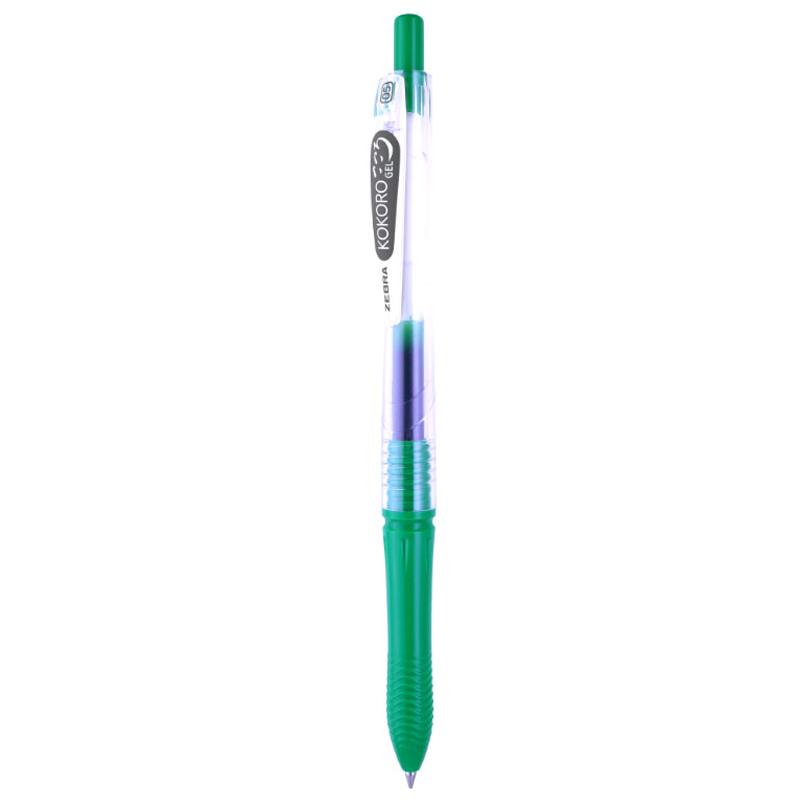 Bút Gel Zebra Kokoro 0.5 mm - Mực Xanh Lá