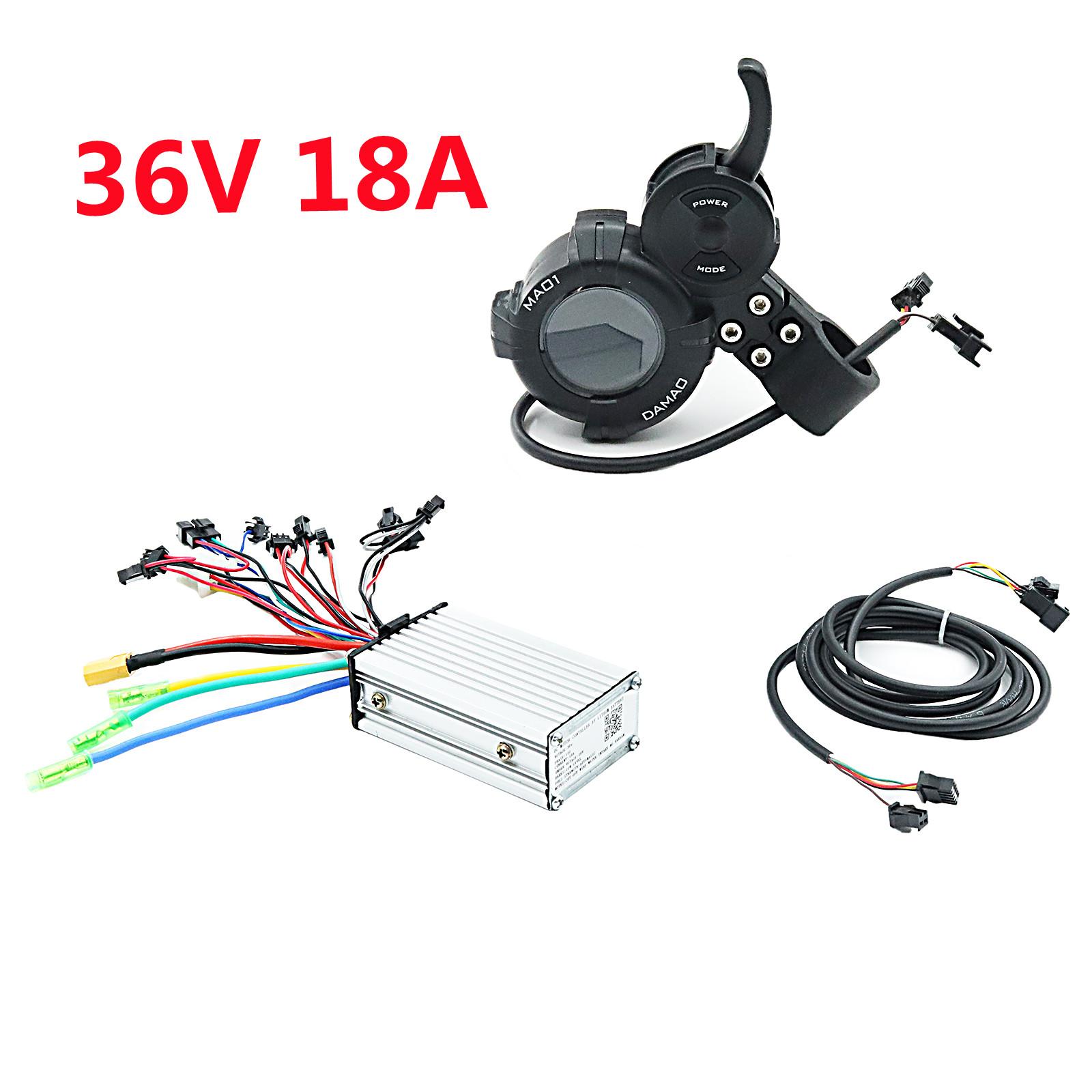 Bộ điều khiển động cơ không chổi than 36V18A 48V25A 60V25A với màn hình LCD hội trường, Thích hợp cho xe tay ga điện và xe đạp Color: 60V 25A