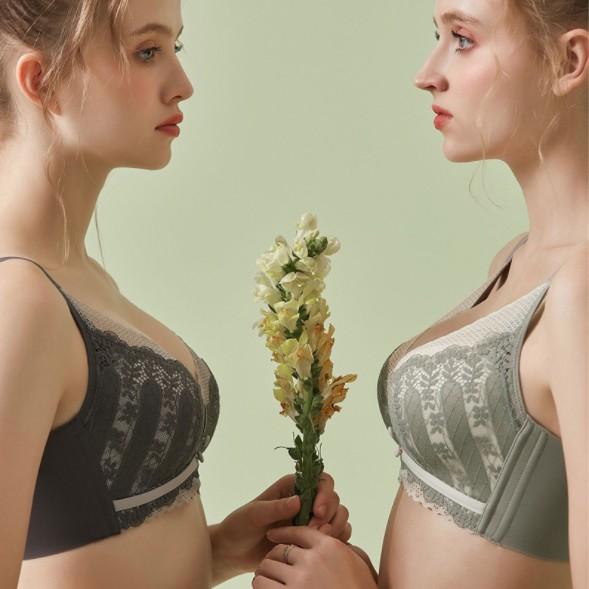 Bộ Đồ Lót Nữ Sexy Nâng Ngực Không Gọng - Bikini Không Gọng Phối Ren Cao Cấp
