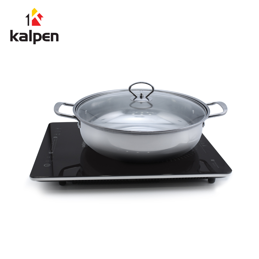 Bếp từ đơn Kalpen ICK-1613 công suất 2200W tặng Nồi Inox 28cm - Hàng chính hãng