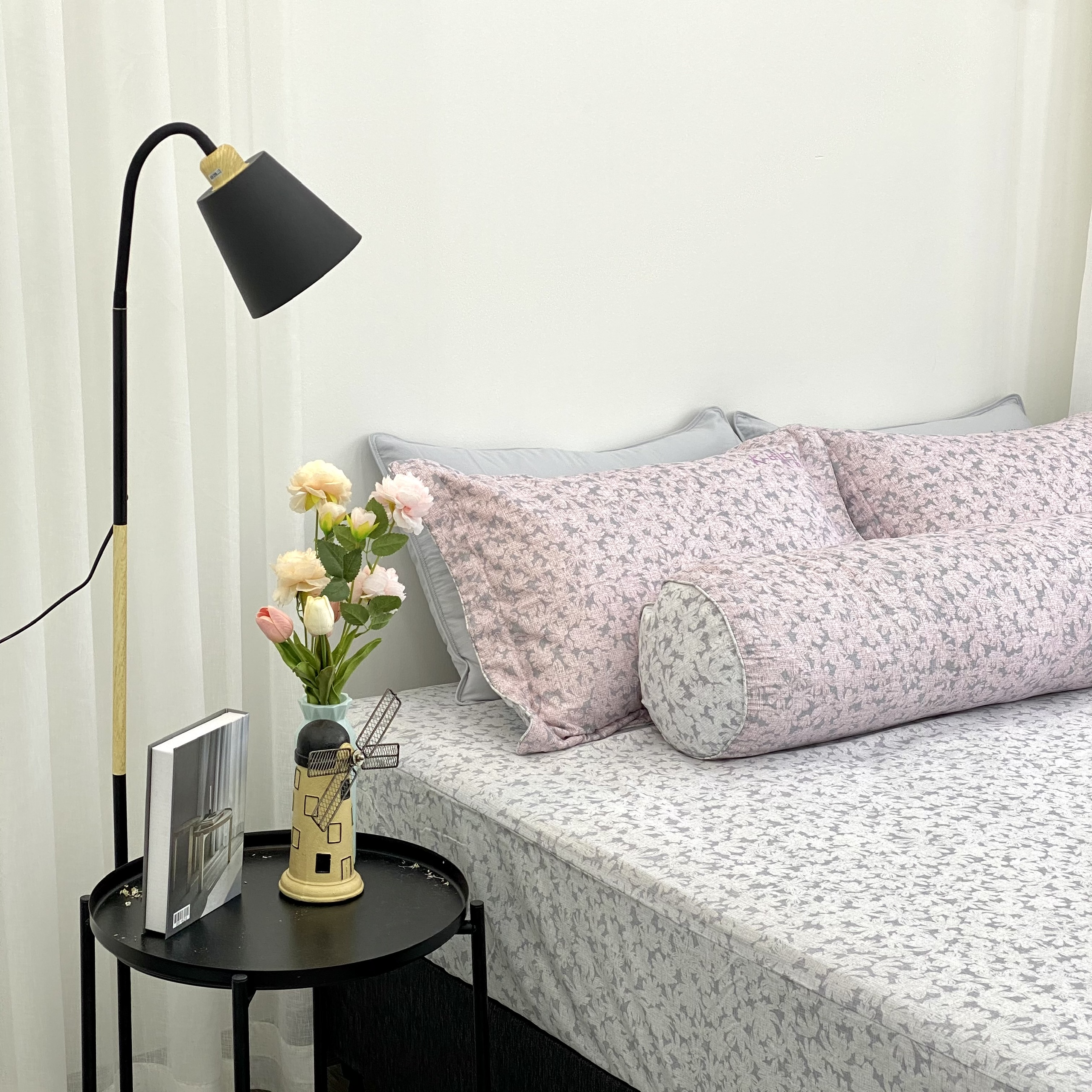 Bộ ga giường KBedding by Everon KMTP 113 Microtencel Hồng in hoa