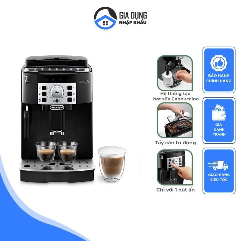 Máy Pha Cà Phê Tự Động Delonghi Magnifica S ECAM 22.110.B, Máy Pha Café, Espresso, 1450W, Pha 2 Cốc Cùng Lúc, Nhập Khẩu