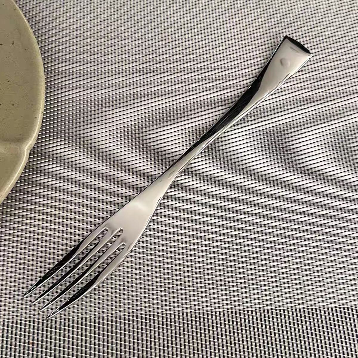 Combo 3 nĩa inox không gỉ phù hợp ăn cơm sườn bánh kem bít tết mì ý sang trọng đa năng