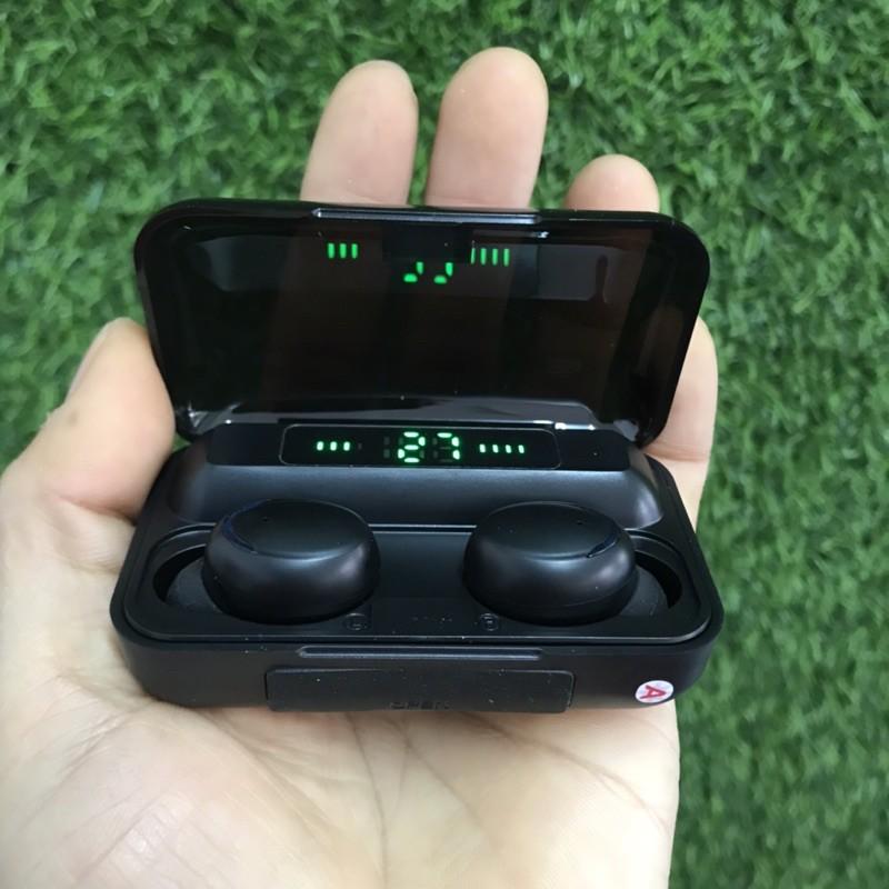 Tai Nghe Không Dây F9 bluetooth Phiên Bản 2020 Pin nghe 300h , dock sạc 4 lần, 1 chạm pause, 2 chạm next back