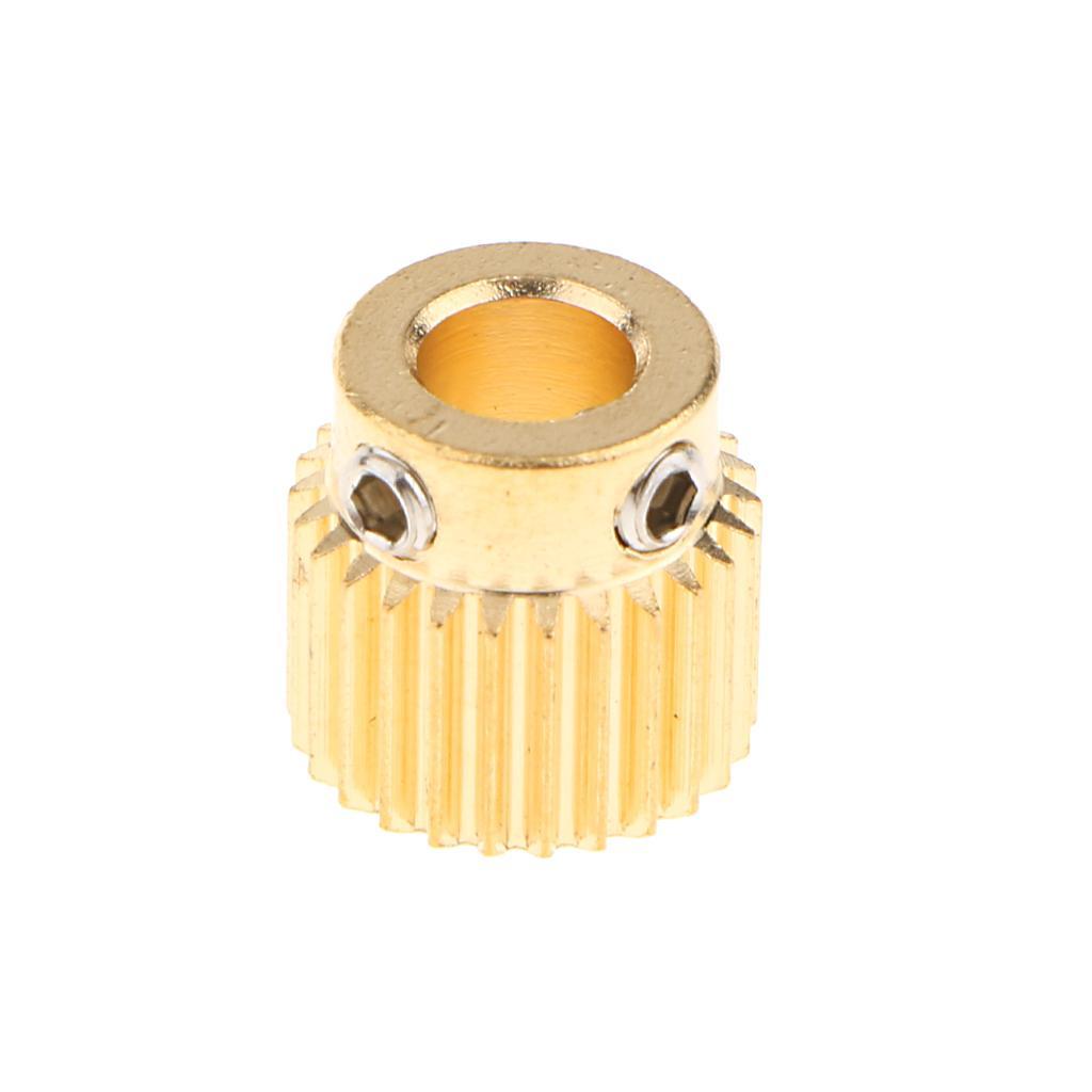 Feedstock Extruder Wheel Hobbed Drive Gear for 3D Printer 26