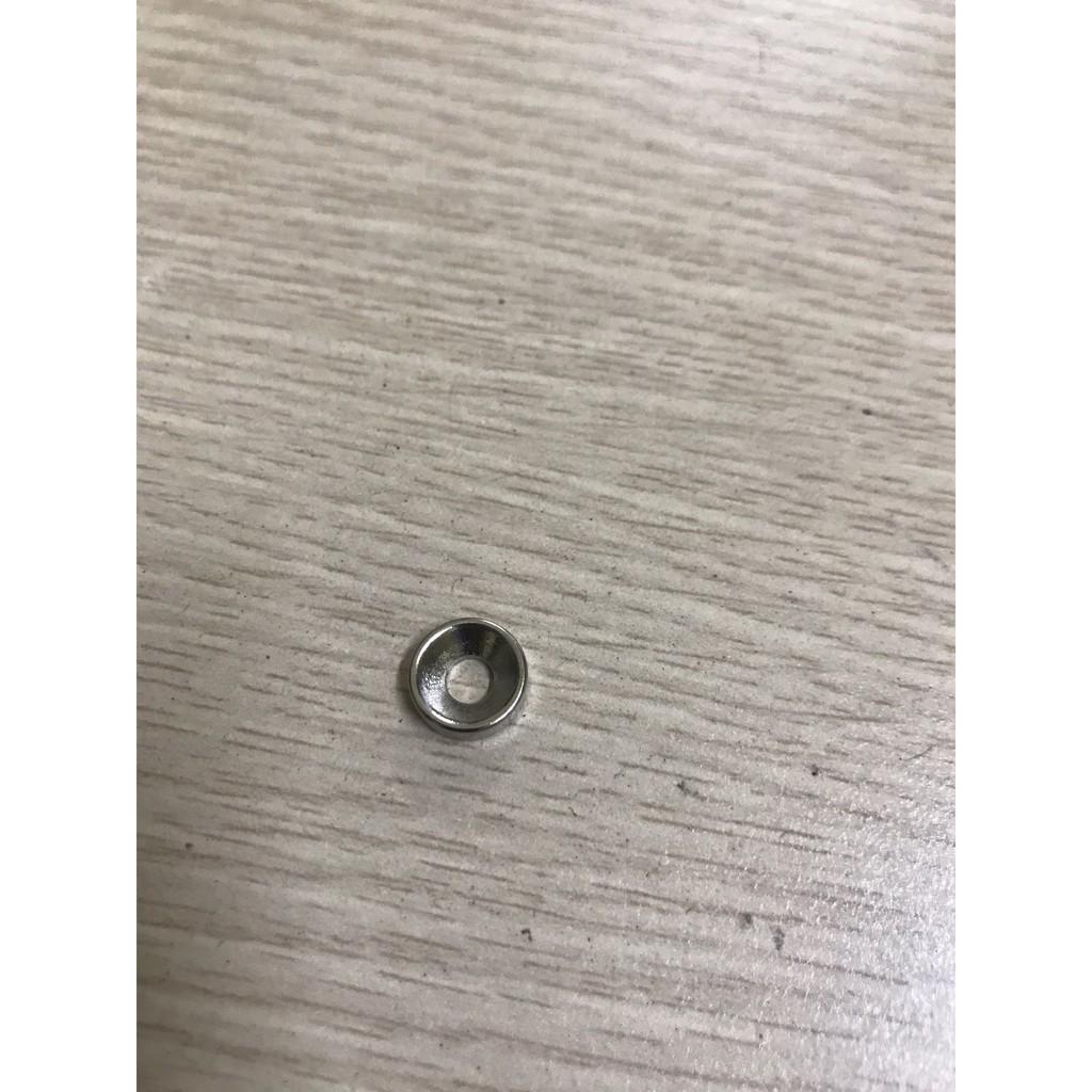 10 VIÊN Nam châm 10x3mm lỗ 3mm viên trắng đất hiếm