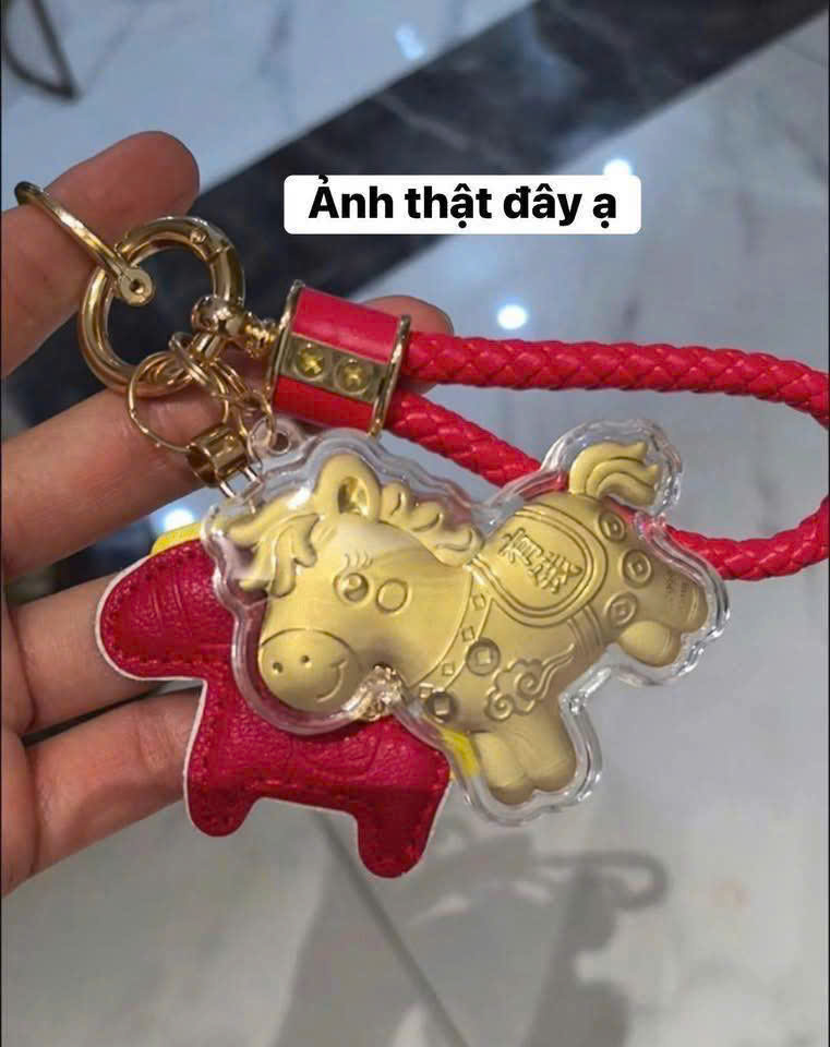 Móc Khóa Ngựa Vàng May Mắn – Biểu Tượng Mã Đáo Thành Công – Phụ Kiện Treo Balo, Túi Xách – Quà Tặng Ý Nghĩa - HÀNG CHÍNH HÃNG MINIIN