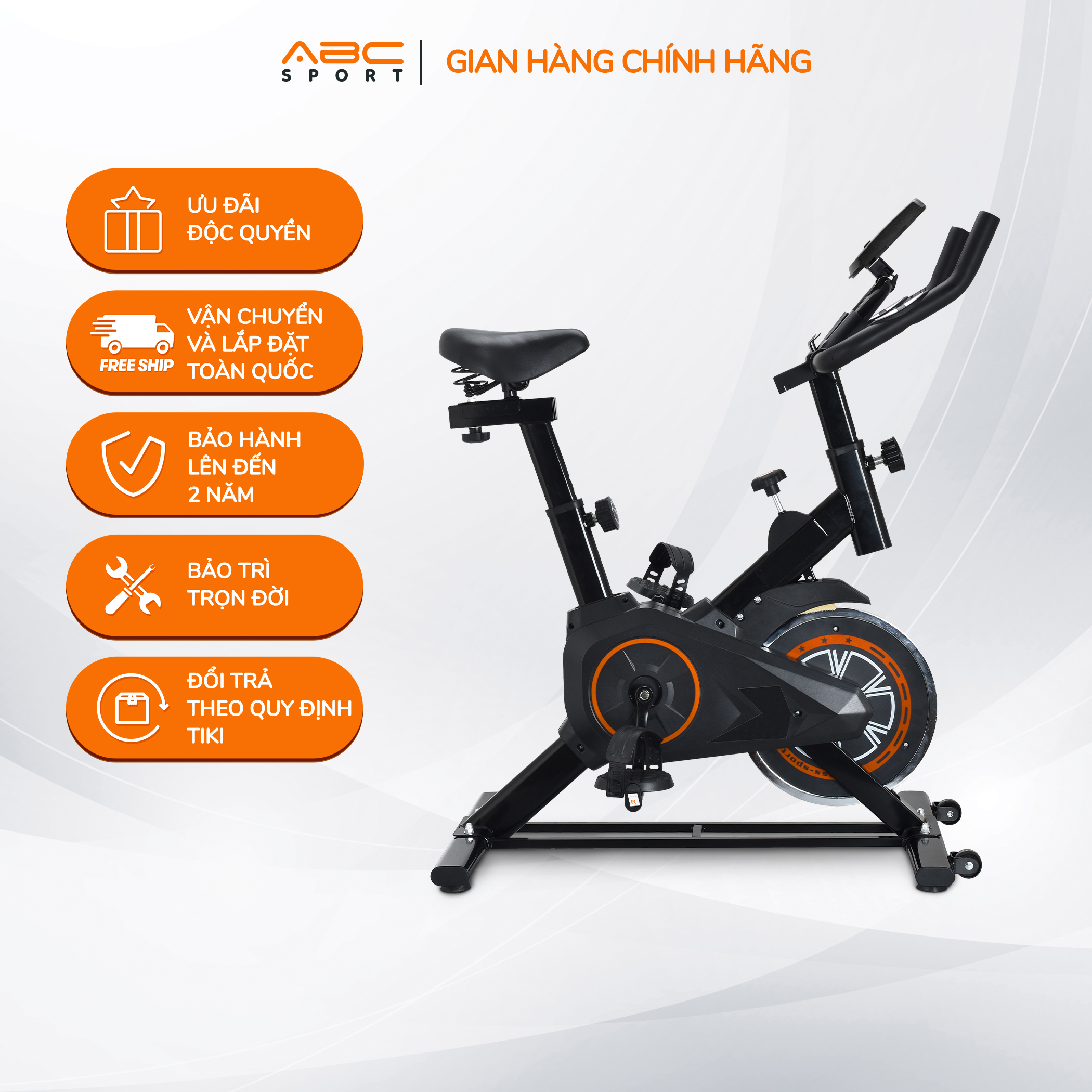 Xe Đạp Tập ABCSport SB11 Thiết Kế Nhỏ Gọn, Điều Chỉnh Linh Hoạt Tay Cầm Yên Xe