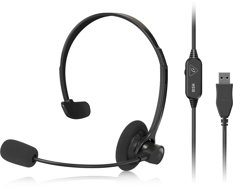 Behringer HS10 USB Mono Headset with Swivel Microphone- Hàng Chính Hãng