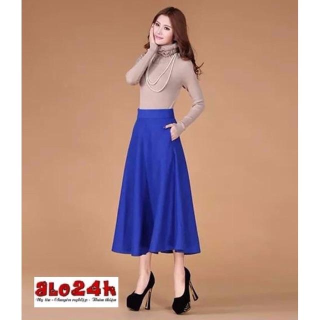 CHÂN VÁY XÒE FORM DÀI SANG TRỌNG