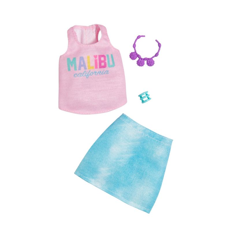 Đồ Chơi BARBIE Phụ Kiện Búp Bê Thời Trang Váy Và Áo Malibu HBV35/GWC27