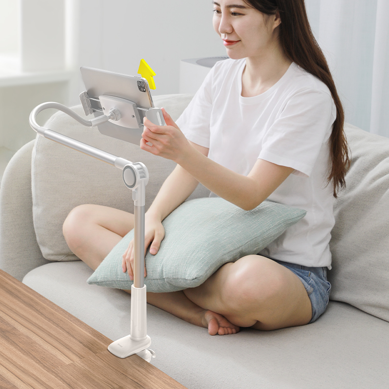 Baseus Bộ đế giữ điện thoại chân kẹp dùng cho IPad Baseus Otaku life rotary adjustment lazy holder Pro (Hàng chính hãng)