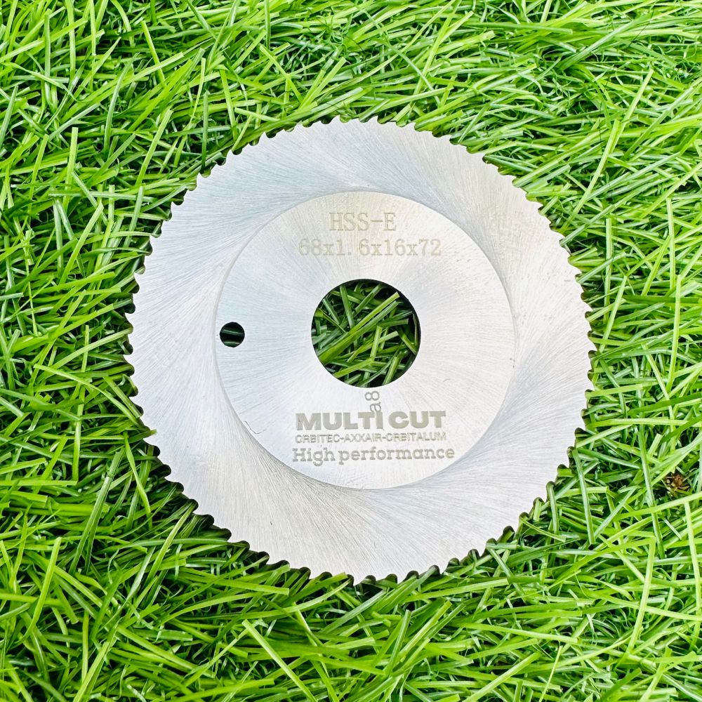 Lưỡi dao cắt ống inox orbital Multicut thép gió M35 Co 5%, OD 68mm x 1.6mm x 16mm, 72 răng , lắp Orbitec, Orbitalum, Axxair