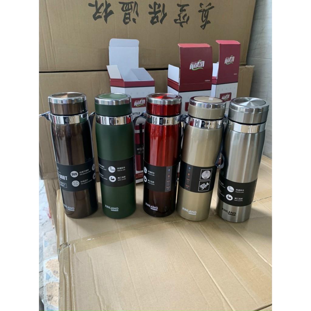 Bình Giữ Nhiệt Nóng, Lạnh Inox 1000ml 2 Lớp, Có Tấm Lọc, Giữ Nhiệt Lên Đến 8 Tiếng -N2