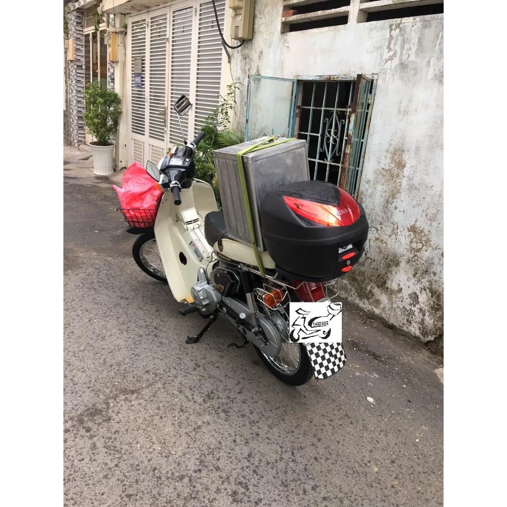 Thùng Givi E250N kèm đế và bát gắn cho xe Cub, thùng givi 25 lit