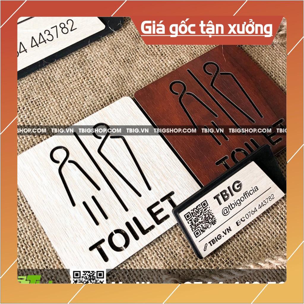 Bảng toilet Nam - Nữ cắt laser mẫu đơn giản