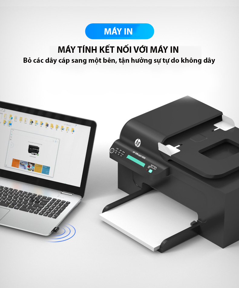 USB BLuetooth 5.0 USB Dongle - Dùng cho PC Laptop - Kết nối với tai nghe loa bluetooth chuột không dây - Hàng Nhập Khẩu
