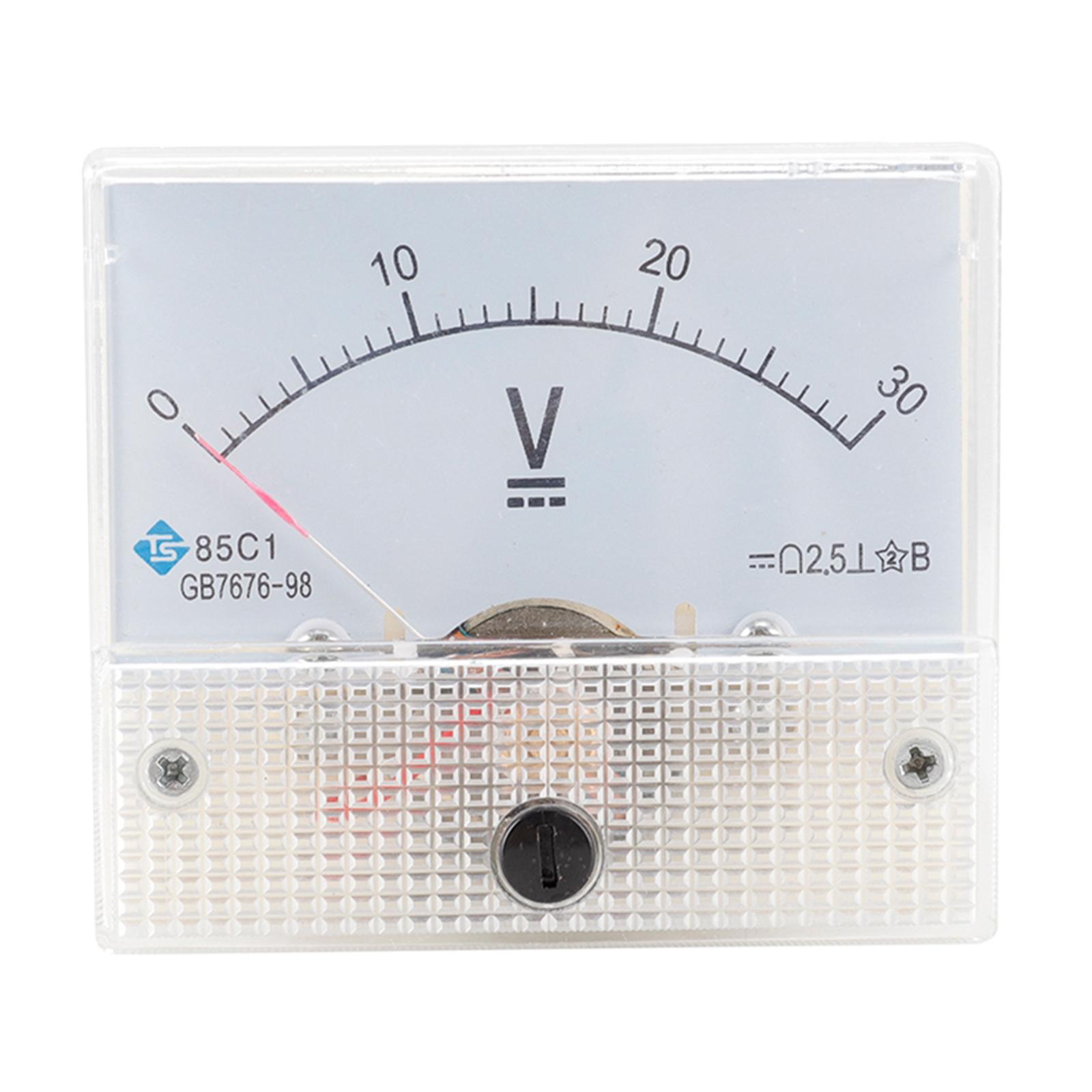 85C1 Analog Panel Meter Voltmeter DC Volt Voltage Meter Gauge
