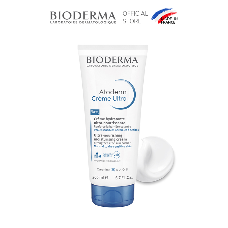 Hình ảnh Kem dưỡng ẩm cho da thường và da khô nhạy cảm Bioderma Atoderm Crème Ultra - 200ml